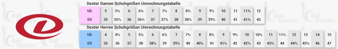 Übersicht Schuhgrößen Tabelle