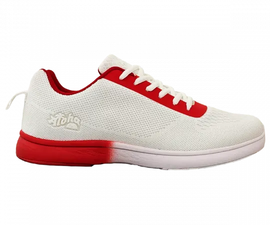 ALOHA HexaGo White/Red Damen und Herren Bowling Schuh