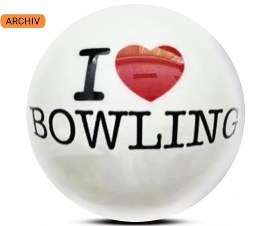 ALOHA Clearball I Love Bowling Bowling Ball