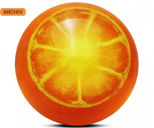 ALOHA Clearball Orange Bowling Ball