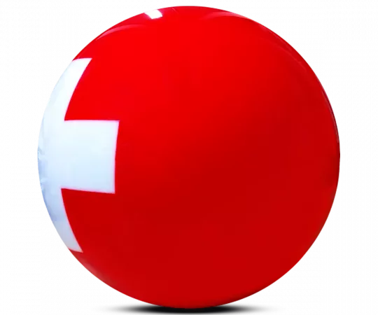 ALOHA Flaggen Ball Schweiz Bowling Ball