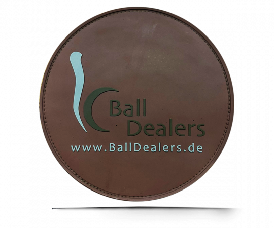 BALL DEALERS Leather Shammy PAD (Rund) Brown