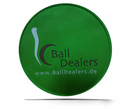 BALL DEALERS Leather Shammy PAD (Rund) Green