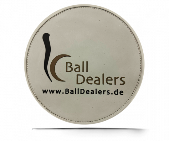 BALL DEALERS Leather Shammy PAD (Rund) Grey