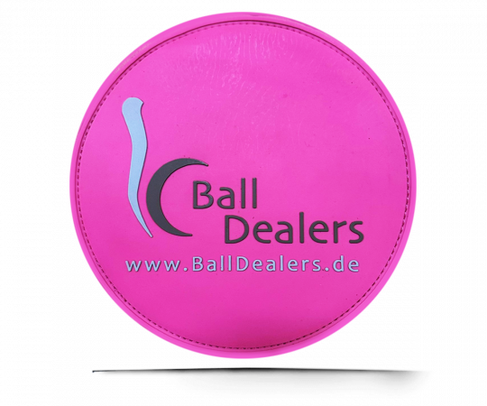 BALL DEALERS Leather Shammy PAD (Rund) Pink