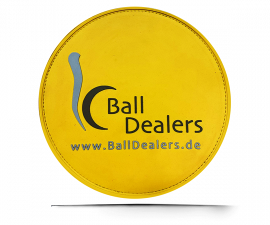 BALL DEALERS Leather Shammy PAD (Rund) Yellow