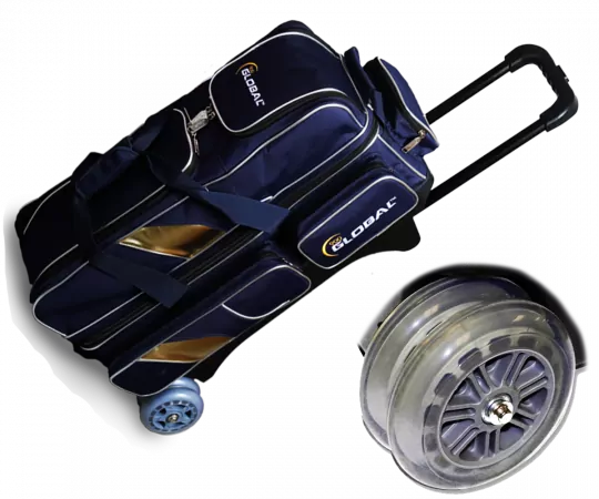 900 GLOBAL Triple Roller Deluxe - Blue/Gold