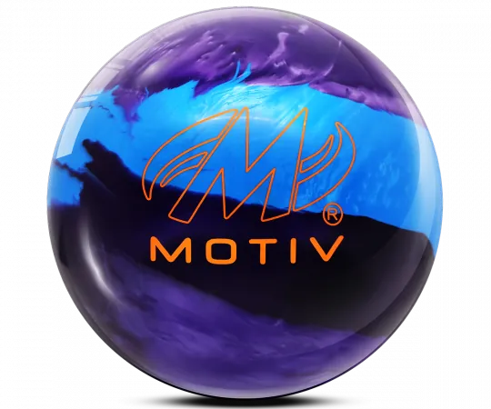 MOTIV® Ascend - Dark Purple/Purple/Blue Bowling Ball Logo