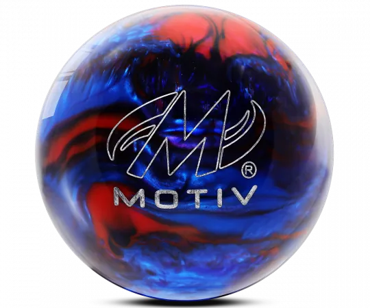 MOTIV® Aspire - Navy/Red/Blue Bowling Ball Logo