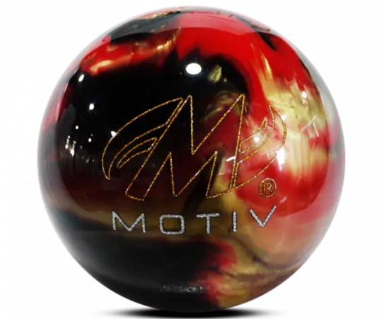 MOTIV® Aspire - Red/Black/Gold Bowling Ball