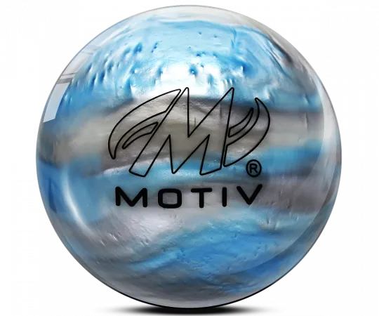 MOTIV® Aspire - Sky/Silver/White Bowling Ball Logo