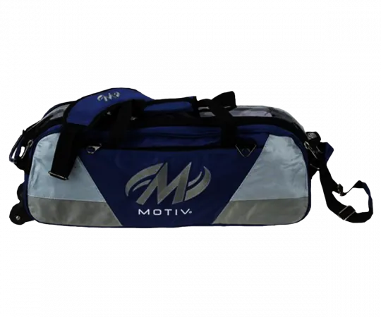MOTIV® Ballistix Triple Tote - Navy/Grey Bowlingtasche