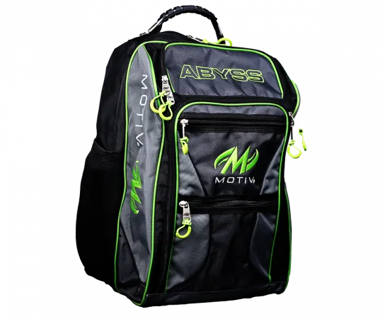MOTIV® ABYSS Giant Backpack - Gray/Lime Bowlingtasche