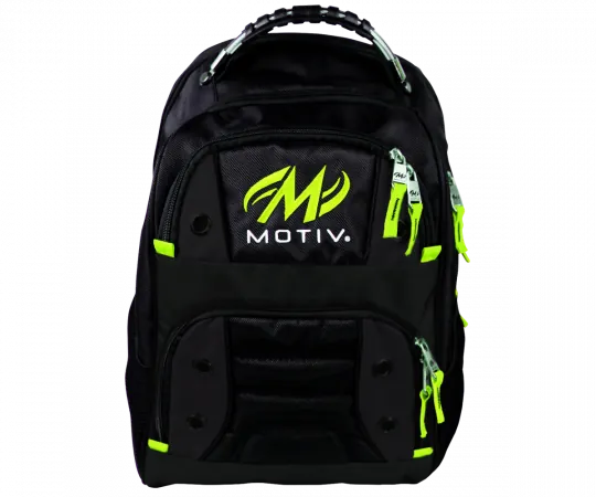 MOTIV® Intrepid Backpack - Black/Grey/Lime Bowlingtasche