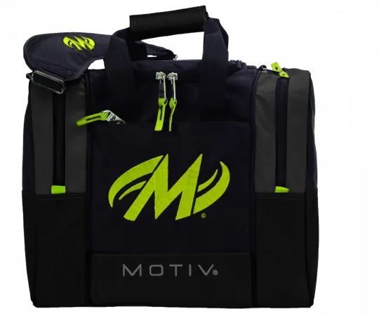 MOTIV® Shock Single Tote - Black/Grey/Lime Bowlingtasche