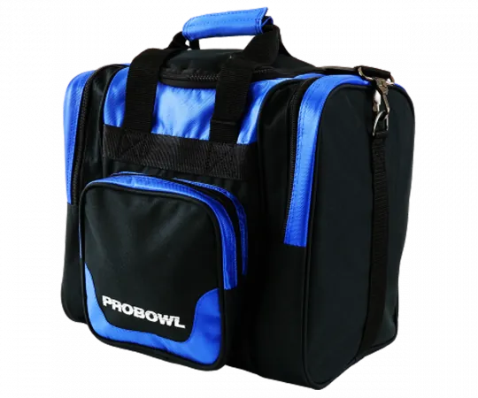 PROBOWL Single Tote Deluxe - Black/Blue