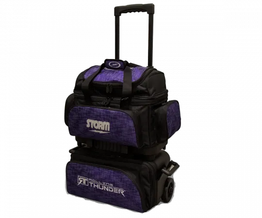 STORM 4 Ball Roller Rolling Thunder - Abstract Purple/Black Bowlingtasche