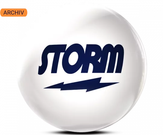STORM Clear Poly - White/Navy Bowling Ball