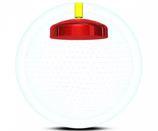 STORM Clear Poly - White/Navy Bowling Ball Kern