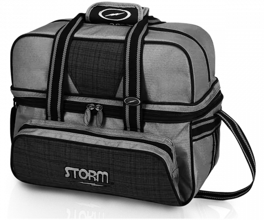 STORM Double Tote Deluxe - Grey Plaid