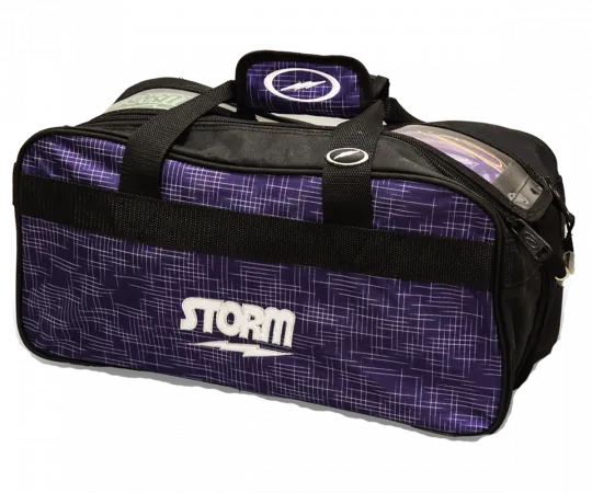 STORM Double Tote - Abstract Purple/Black Bowlingtasche