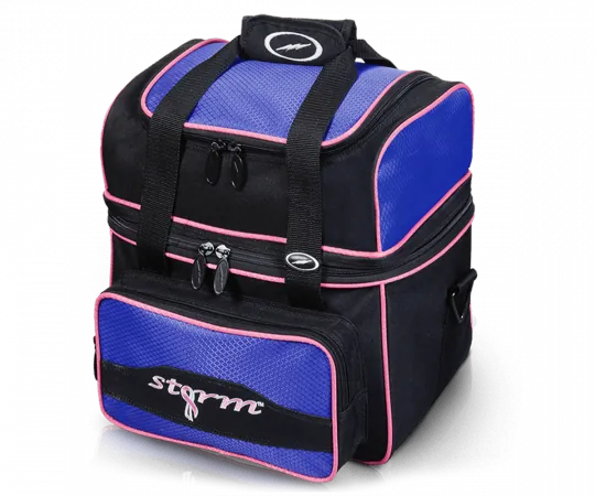 STORM Single Flip Tote - Black/Purple