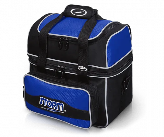 STORM Single Flip Tote - Black/Royal