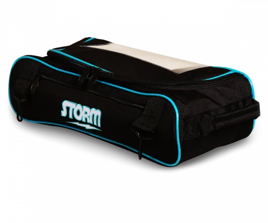 STORM 3-Ball Tournament Schuhtasche - Schwarz/Blau Bowlingtasche