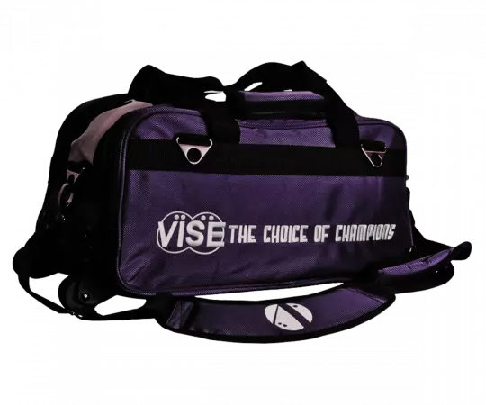 VISE Double Clear Top Tote Roller - Purple