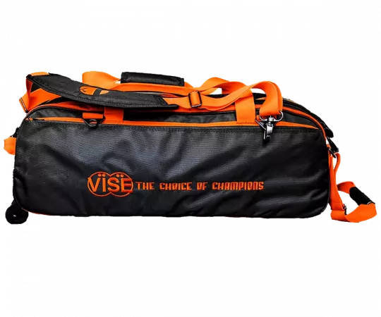 VISE Triple "Clear Top" Tote Roller - Black/Orange
