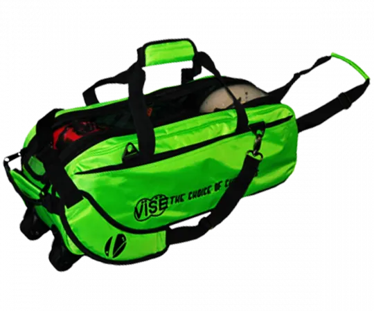 VISE Triple "Clear Top" Tote Roller - Neon Green