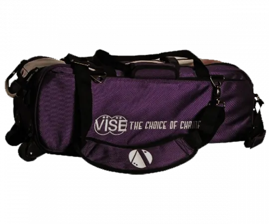 VISE Triple "Clear Top" Tote Roller - Purple