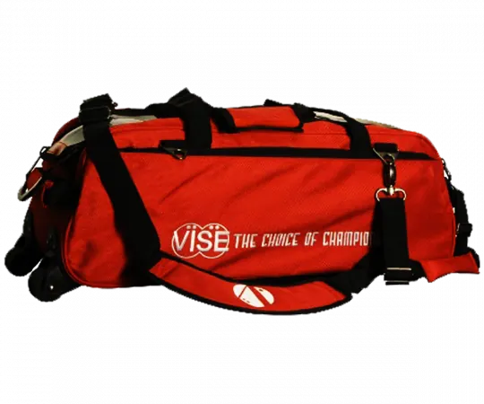 VISE Triple "Clear Top" Tote Roller - Red