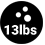 13 lbs = 5.9020 kg