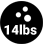14 lbs = 6.3560 kg