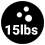 15 lbs = 6.8100 kg