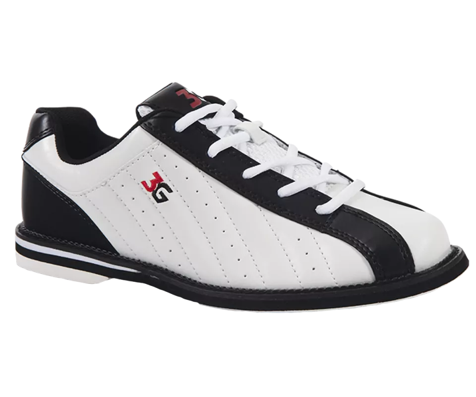 3G Kicks White/Black Herren Bowling Schuh