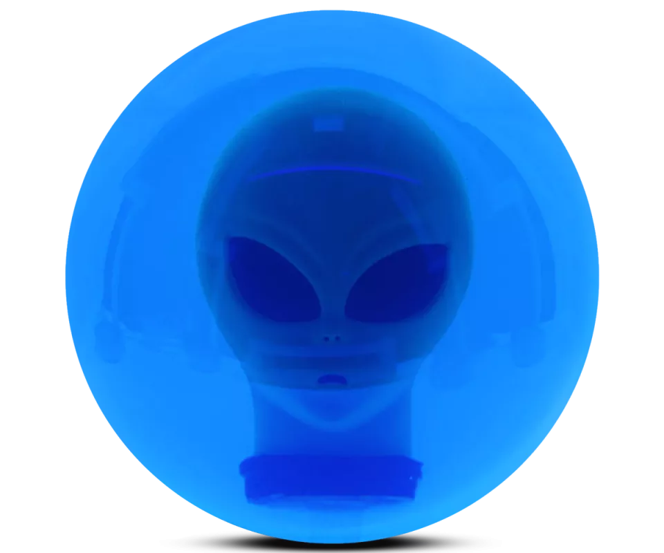 ALOHA Clearball Alien Bowling Ball Glow ALOHA Clearball Alien Bowling Ball Glow