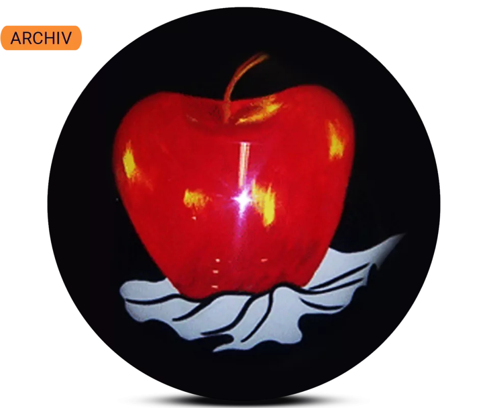 ALOHA Clearball Apfel auf Black Bowling Ball ALOHA Clearball Apfel auf Black Bowling Ball