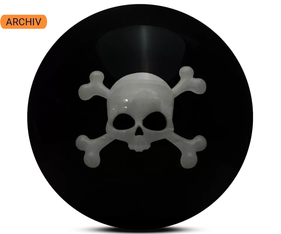 ALOHA Clearball Skully Bowling Ball ALOHA Clearball Skully Bowling Ball