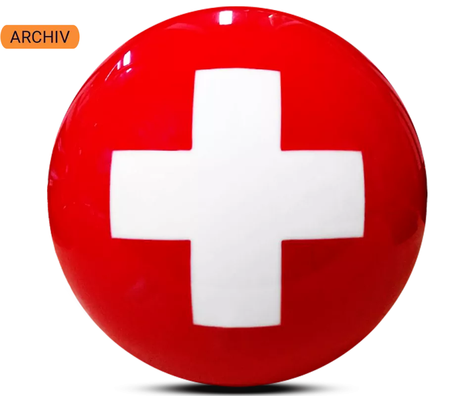 ALOHA Flaggen Ball Schweiz Bowling Ball ALOHA Flaggen Ball Schweiz Bowling Ball