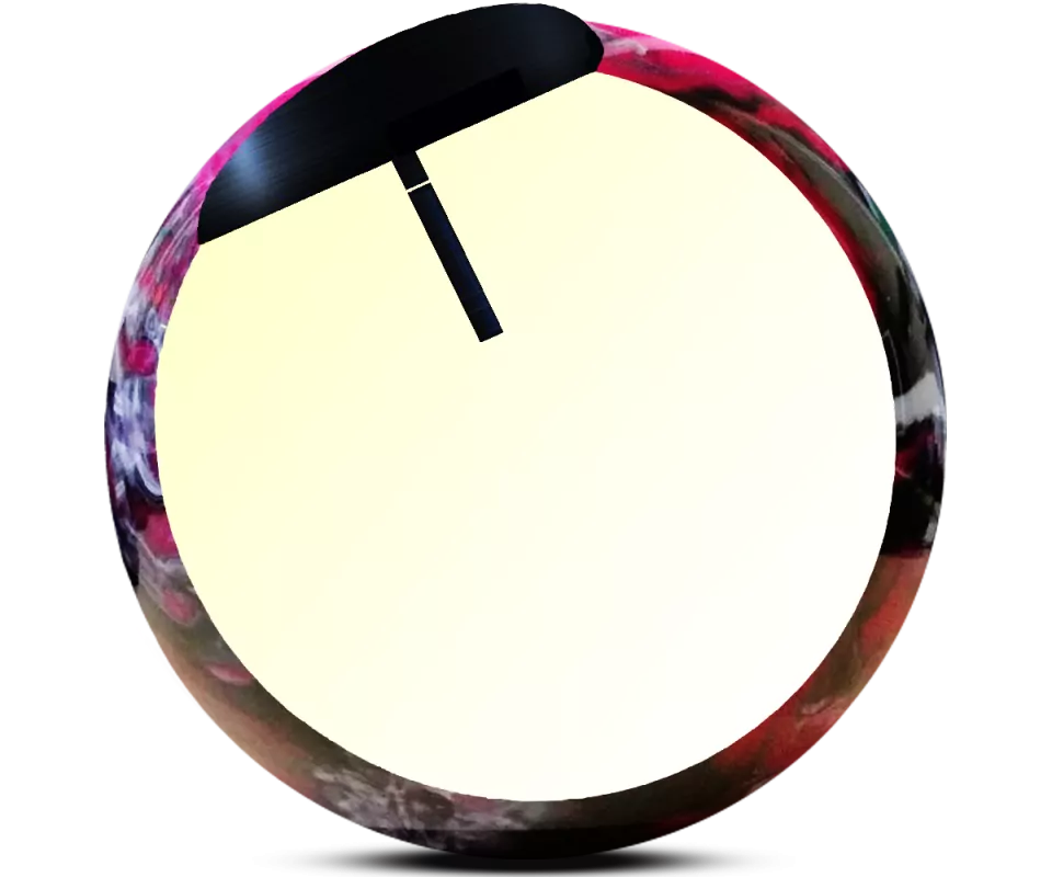 ALOHA Polyester Ball ZERO "Magma" Bowling Ball Kern ALOHA Polyester Ball ZERO "Magma" Bowling Ball Kern