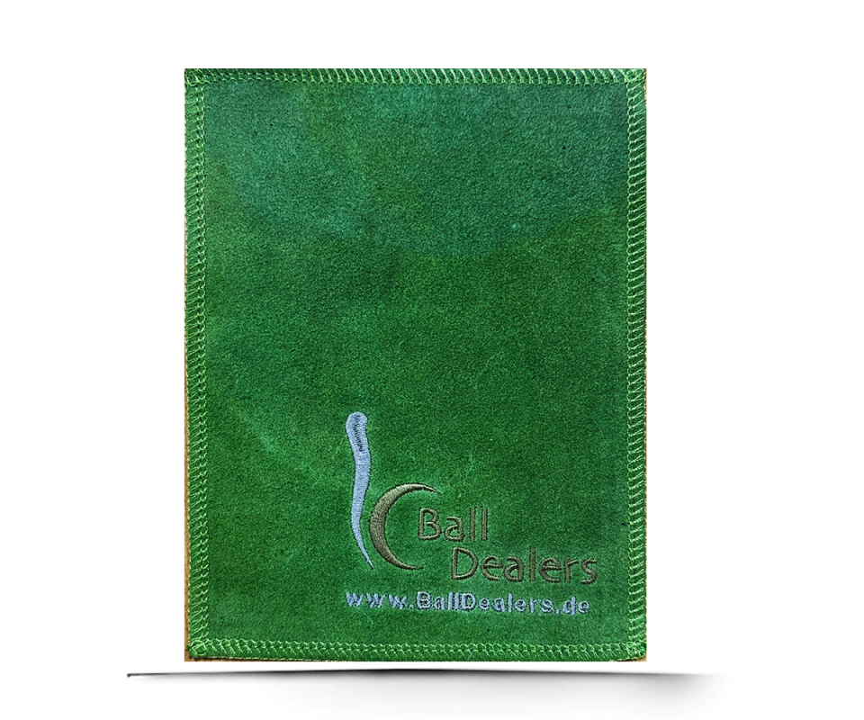 BALL DEALERS Leather Shammy PAD Rechteck Green