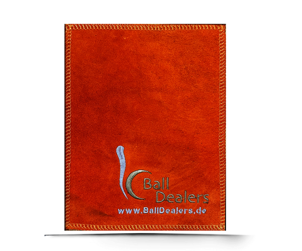 BALL DEALERS Leather Shammy PAD Rechteck Orange
