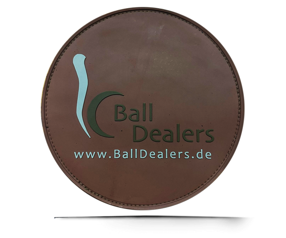 BALL DEALERS Leather Shammy PAD (Rund) Brown