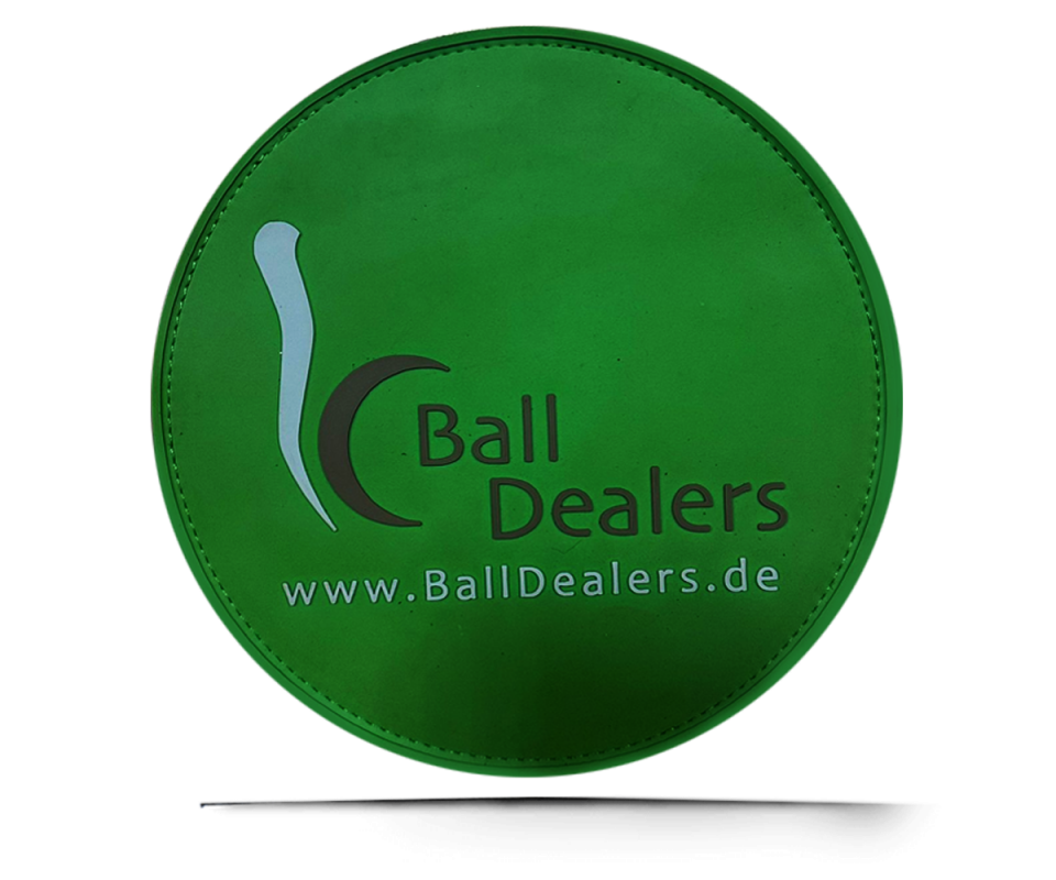 BALL DEALERS Leather Shammy PAD (Rund) Green