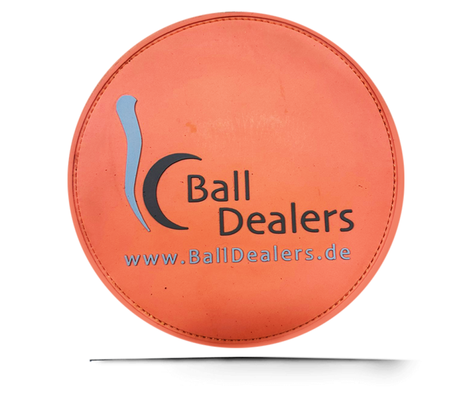 BALL DEALERS Leather Shammy PAD (Rund) Orange