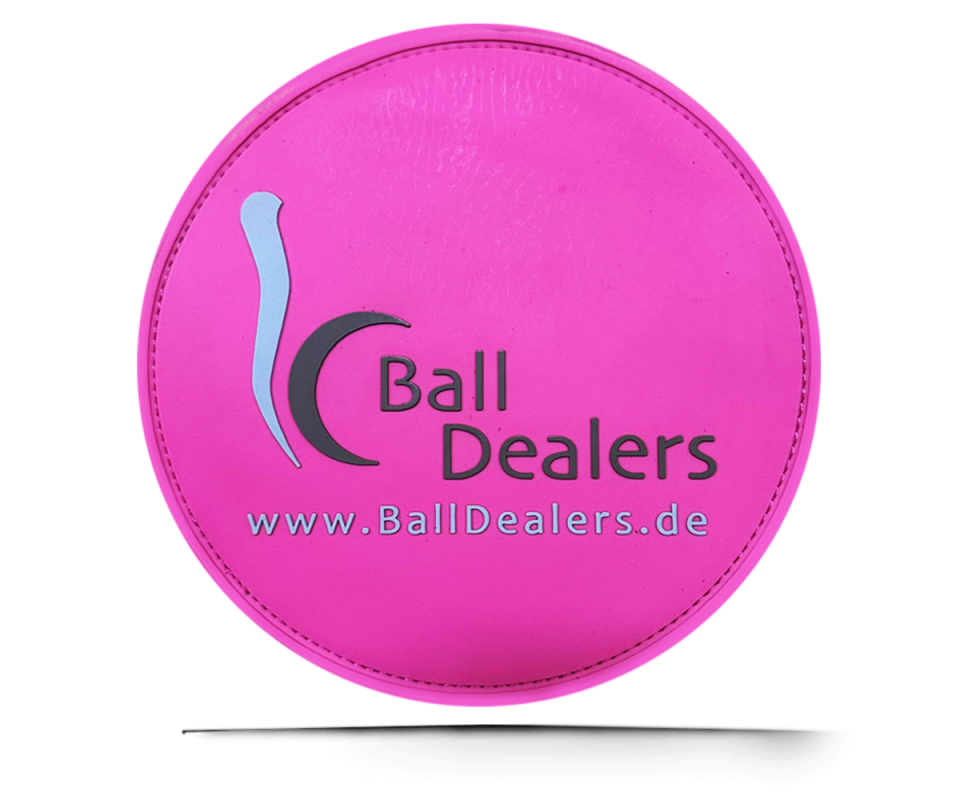 BALL DEALERS Leather Shammy PAD (Rund) Pink