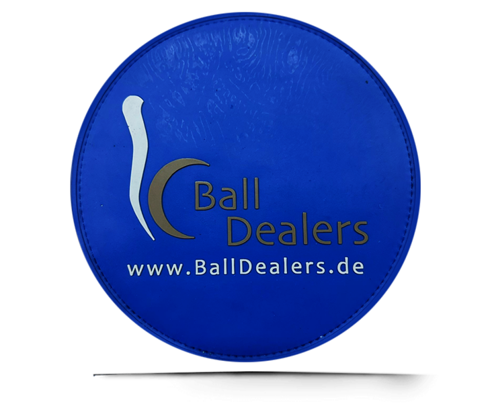 BALL DEALERS Leather Shammy PAD (Rund) Royal Blue