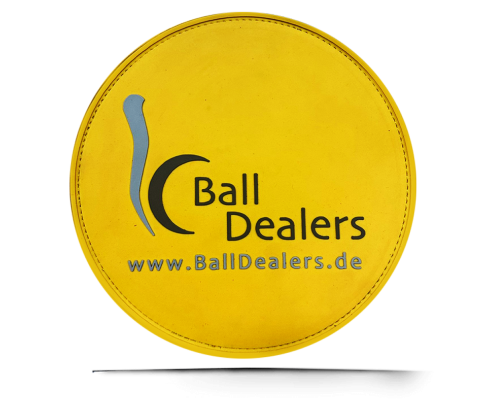 BALL DEALERS Leather Shammy PAD (Rund) Yellow